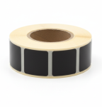Zaklejki kwadratowe do tarcz 22x22mm 1000szt czarne