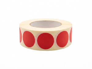 Zaklejki do tarcz strzeleckich IPSC 20mm - 1000 szt. - czerwone