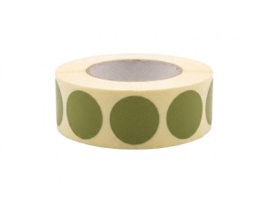 Zaklejki do tarcz zielone 20mm 1000szt  