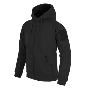 BLUZA URBAN TACTICAL LITE Hoodie FULLZIP Czarna