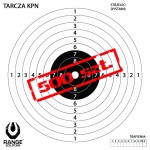 Tarcze KPN do wiatrówki 500szt 14x14cm 