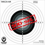 Tarcze AIR do wiatrówki 14x14cm 500szt